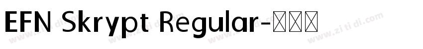 EFN Skrypt Regular字体转换